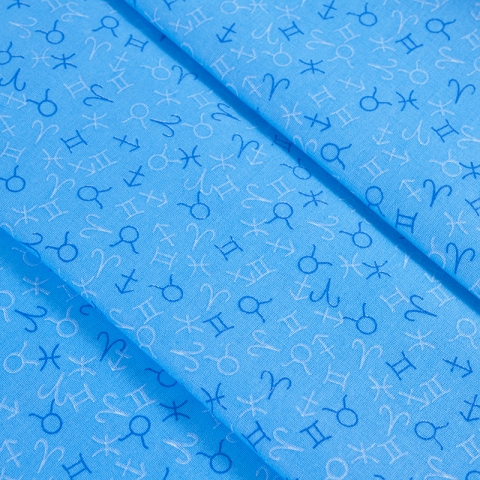 Ткань на отрез бязь плательная 150 см 1748/6 цвет синий