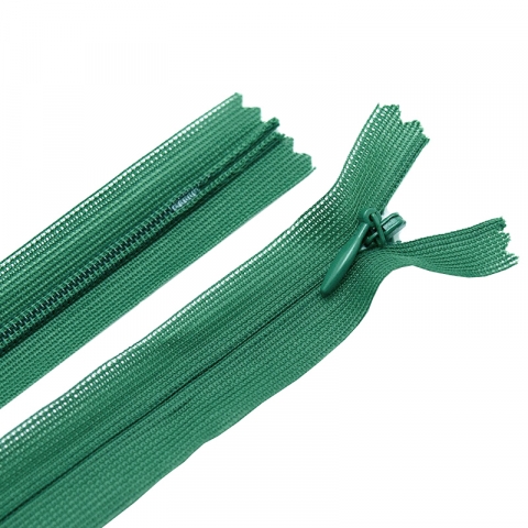 Молния пласт потайная №3 50 см цвет зеленый