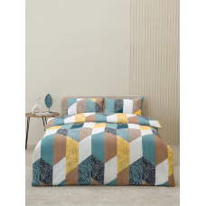 Постельное белье VT из полисатина 4102 2-х сп с евро простыней с наволочками 50х70