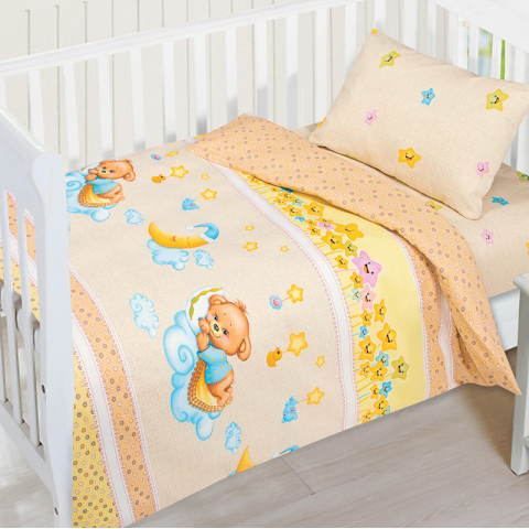 Бязь 120 гр/м2 150 см 10630/1 Баиньки