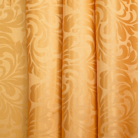 Портьерная ткань 150 см 2С391 цвет 12 оранжевый