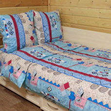 Бязь о/м 120 гр/м2 150 см 150/3 Арабика голубой