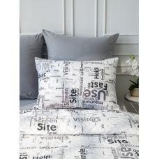 Чехол декоративный VT для подушки с молнией, ультрастеп 10884 50/70 см в упаковке 2 шт