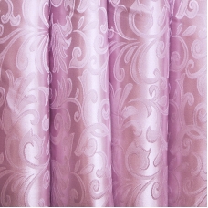 Портьерная ткань 150 см на отрез 21 цвет розовый вензель