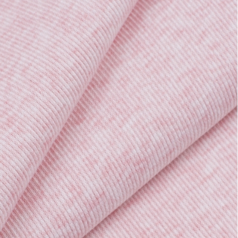 Ткань на отрез кашкорсе лайкра карде Melange цвет розовый