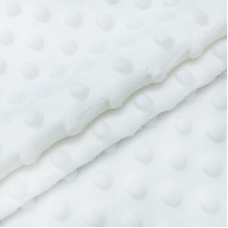 Мерный лоскут Плюш Минки Китай 180 см/55 см цвет белый