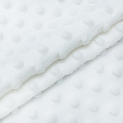Мерный лоскут Плюш Минки Китай 180 см/55 см цвет белый