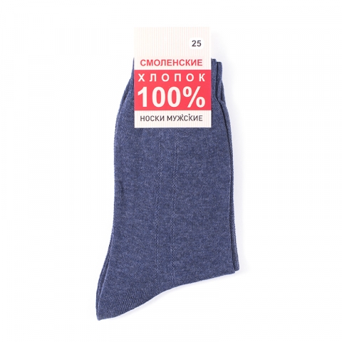 Мужские носки С100-В/1 Смоленский хлопок цвет джинс размер 25