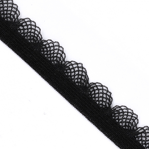 Резинка TBY бельевая ультрамягкая 15 мм RB05102 цвет F322 черный 1 метр