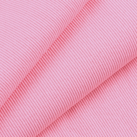 Ткань на отрез кашкорсе с лайкрой 1-380 цвет розовый