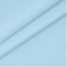 Мерный лоскут поплин гладкокрашеный 115 гр/м2 220 см цвет голубой 2,6 м