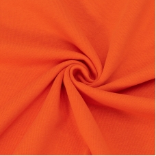 Ткань на отрез футер 3-х нитка диагональный №74 цвет оранжевый