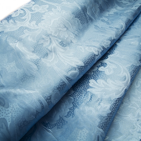 Маломеры портьерная ткань 150 см 68 цвет голубой ветка 2 м