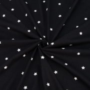Мерный лоскут кулирка R1504-V1 Звезды на черном 1,6 м