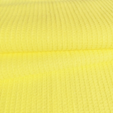 Ткань на отрез вафельное полотно гладкокрашенное 150 см 165 гр/м2 цвет лимон