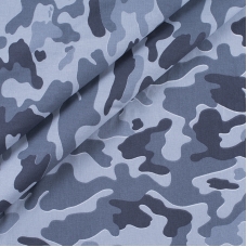 Ткань на отрез бязь ГОСТ Шуя 220 см 20126/3 Камуфляж цвет серый