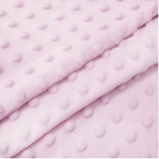 Мерный лоскут Плюш Минки Китай 180 см цвет розовый 0,65 м