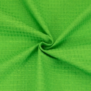 Маломеры вафельное полотно гладкокрашенное 150 см 240 гр/м2 7х7 мм цвет 044 цвет зеленый 1,8 м