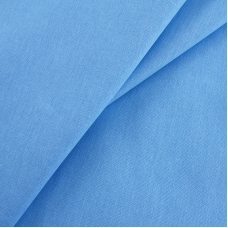 Мерный лоскут бязь гладкокрашеная 120 гр/м2 150 см цвет голубой 3,5 м