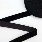 Лента бархатная 20 мм цвет черный 1 метр
