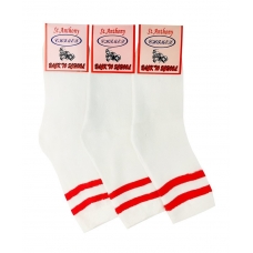 Женские носки Divi 474-G324 белые с красным размер 36-41