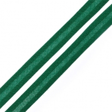 Косая бейка хлопок ширина 15 мм (132 м) цвет 7059 насыщенный зеленый