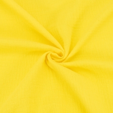 Ткань на отрез муслин гладкокрашеный 140 см цвет желтый