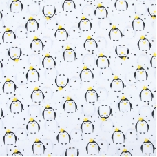 Маломеры бязь плательная 150 см 441/1 Королевский пингвин 4 м