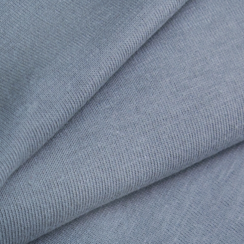 Ткань на отрез кулирка гладкокрашеная 7332 цвет серый