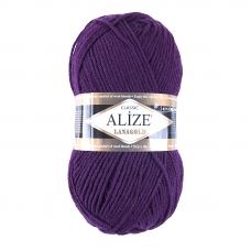 Пряжа для вязания Ализе LanaGold (49%шерсть, 51%акрил) 100гр цвет 111 фуксия