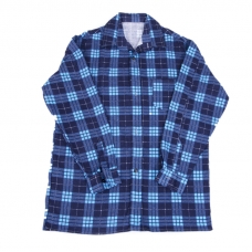 Рубашка мужская фланель клетка 56-58 цвет синий модель 3
