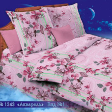 Бязь о/м 120 гр/м2 150 см 1343/1 Акварель цвет розовый