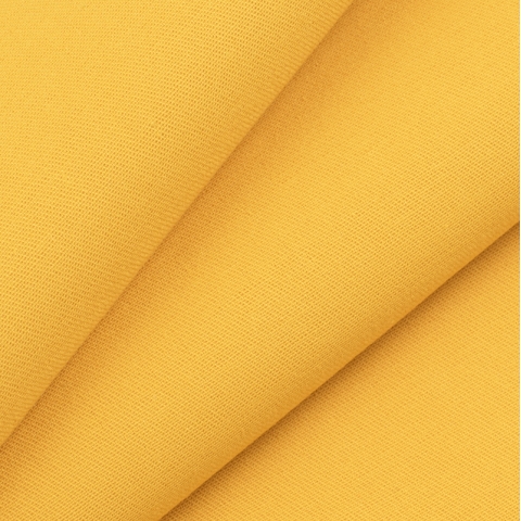 Ткань на отрез саржа цвет желтый 011
