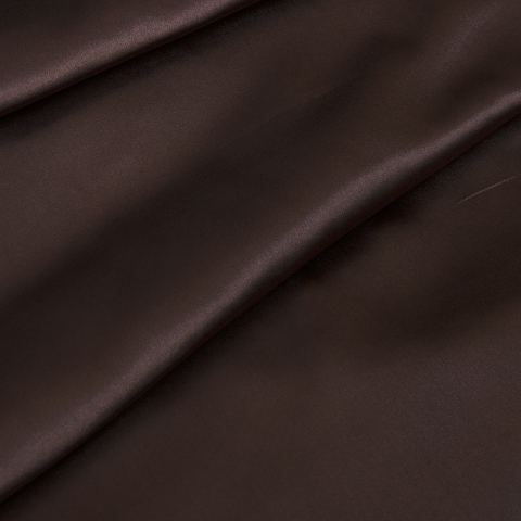 Ткань на отрез шелк искусственный 100% полиэстер 220 см цвет шоколад