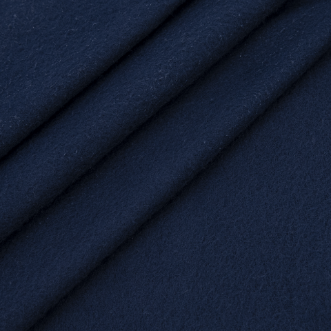 Ткань на отрез флис цвет Темно-синий 3921