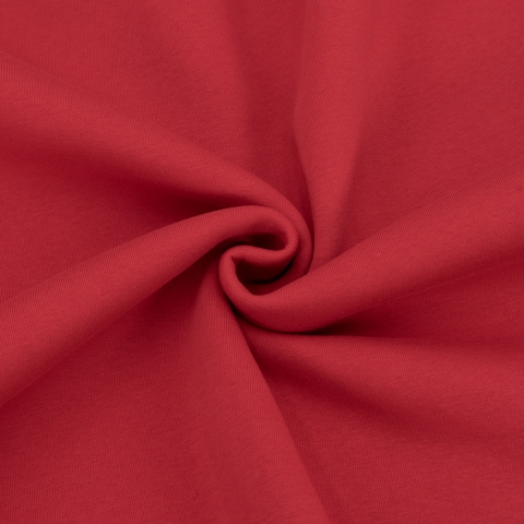 Ткань на отрез футер 3-х нитка компакт пенье начес цвет красный