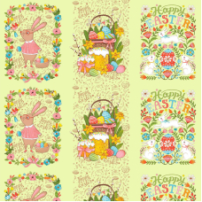 Полотно вафельное 150 см набивное арт 149 Тейково рис 35066 вид 1 Happy Easter