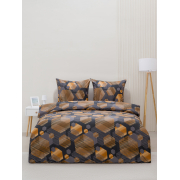 Постельное белье VT из полисатина 1507-11 2-х сп с евро простыней с наволочками 70/70