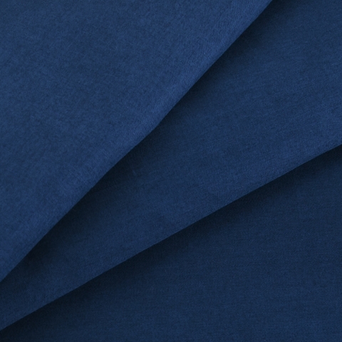 Ткань на отрез сатин гладкокрашеный 250 см 19-4026 цвет синий океан