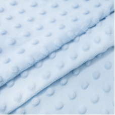 Мерный лоскут Плюш Минки Китай 180 см/55 см цвет голубой