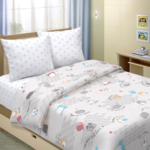 Бязь 120 гр/м2 150 см 3033-4 Котики
