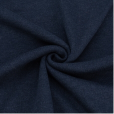 Ткань на отрез интерлок 11006 Меланж цвет темно-синий