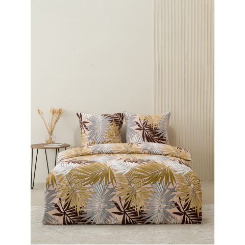 Постельное белье VT из полисатина 43-8 2-х сп с евро простыней с наволочками 70х70