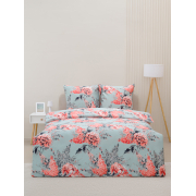 Постельное белье VT из полисатина 023-8 2-х сп с евро простыней с наволочками 70/70