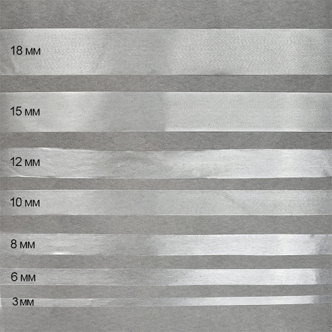 Лента силиконовая матовая ширина 8 мм толщина 0.12 мм