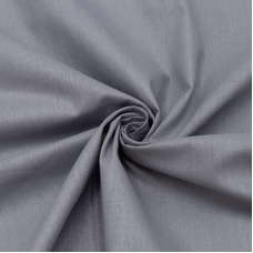 Ткань на отрез поплин гладкокрашеный 115 гр/м2 220 см цвет темно-серый