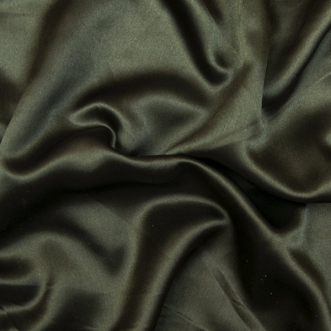 Мерный лоскут шелк искусственный 100% полиэстер 220 см цвет темно-зеленый