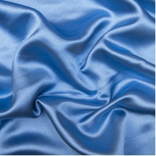 Мерный лоскут шелк искусственный 100% полиэстер 220 см цвет голубой