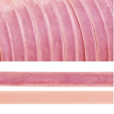 Лента бархатная 20 мм TBY LB2075 цвет розовый 1 метр