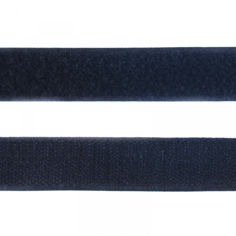 Лента-липучка 25 мм 25 м цвет черный